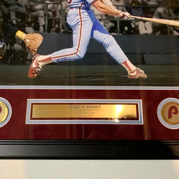 Mike Schmidt Autograph Signed Phillies 500th Home Run 16x20 Photo Framed JSA - Picture 2 of 6